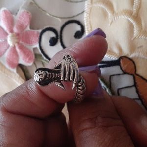 .925 Sterling Silver Snake ring